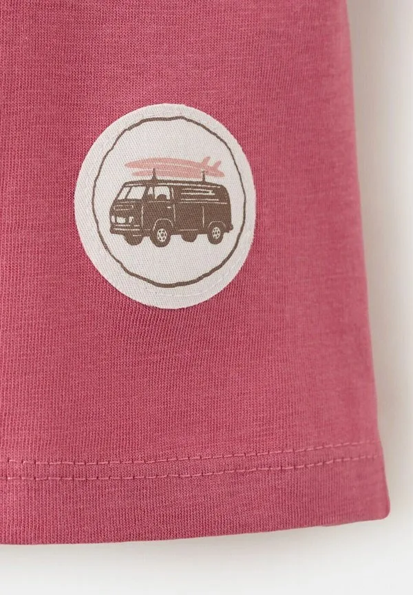 Футболка с детским принтом Mango Kids, Light Pink — фото 3
