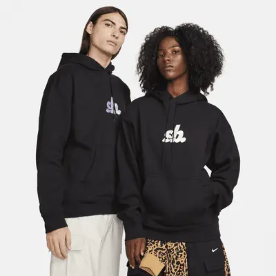 

Худи Nike SB Fleece Pullover Skate Hoodie, черный/белый