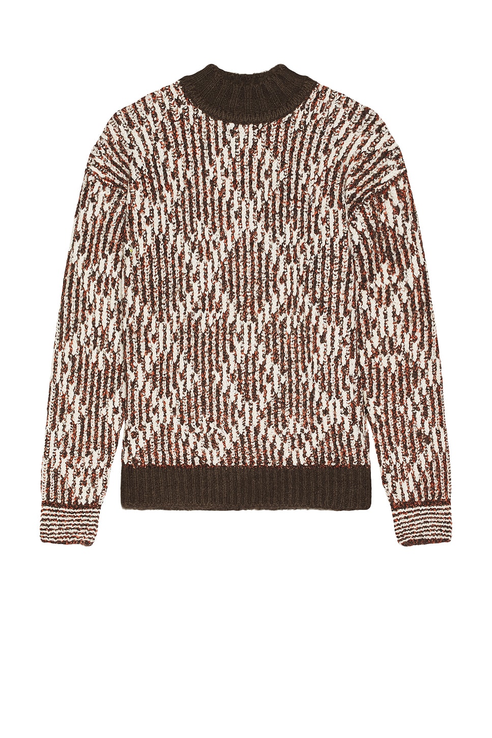 

Жаккардовый свитер с высоким воротом Scotch & Soda, коричневый