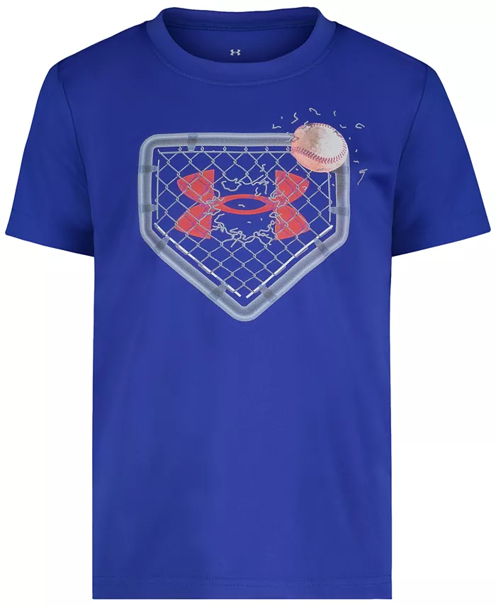 

Under Armour Футболка с принтом "Baseball Fence" для малышей и мальчиков Tech, синий