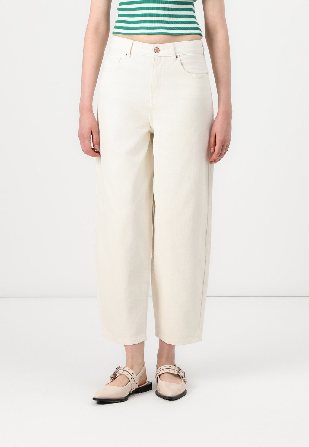 

Мешковатые джинсы VMBILLIE BARREL Vero Moda, кремовый