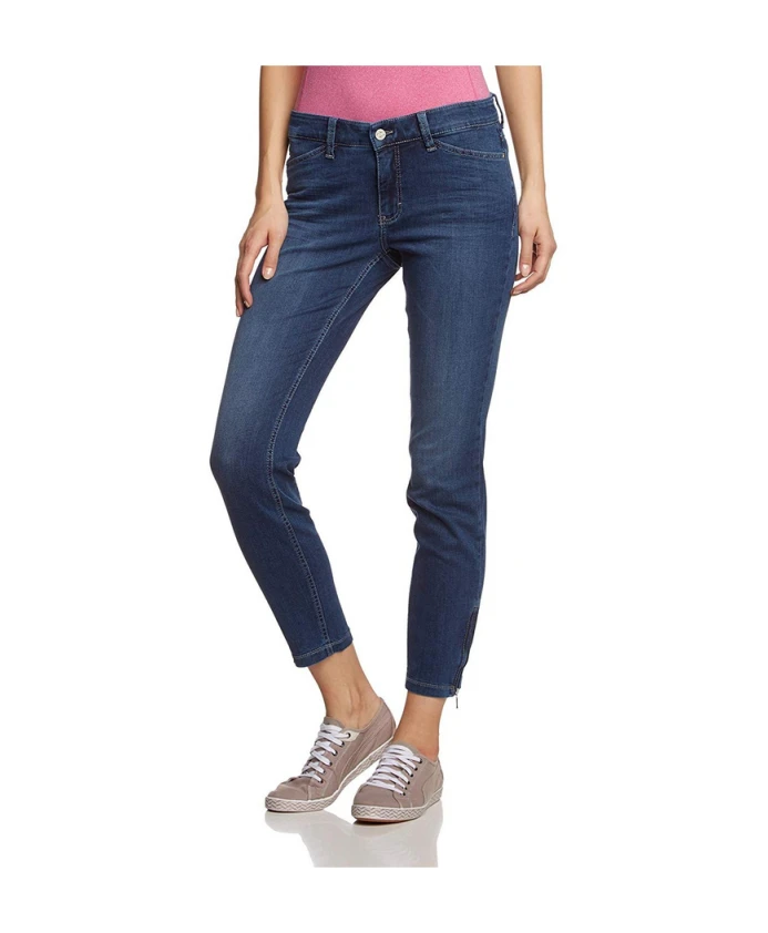 

Классические темно-синие джинсы прямого кроя Mac, синий