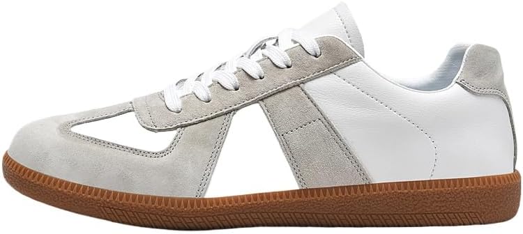 

Мужские кроссовки с цветными блоками, легко очищаемые, с хорошим сцеплением, дышащие, на шнуровке, мужская обувь Azttoztto, белый/серый