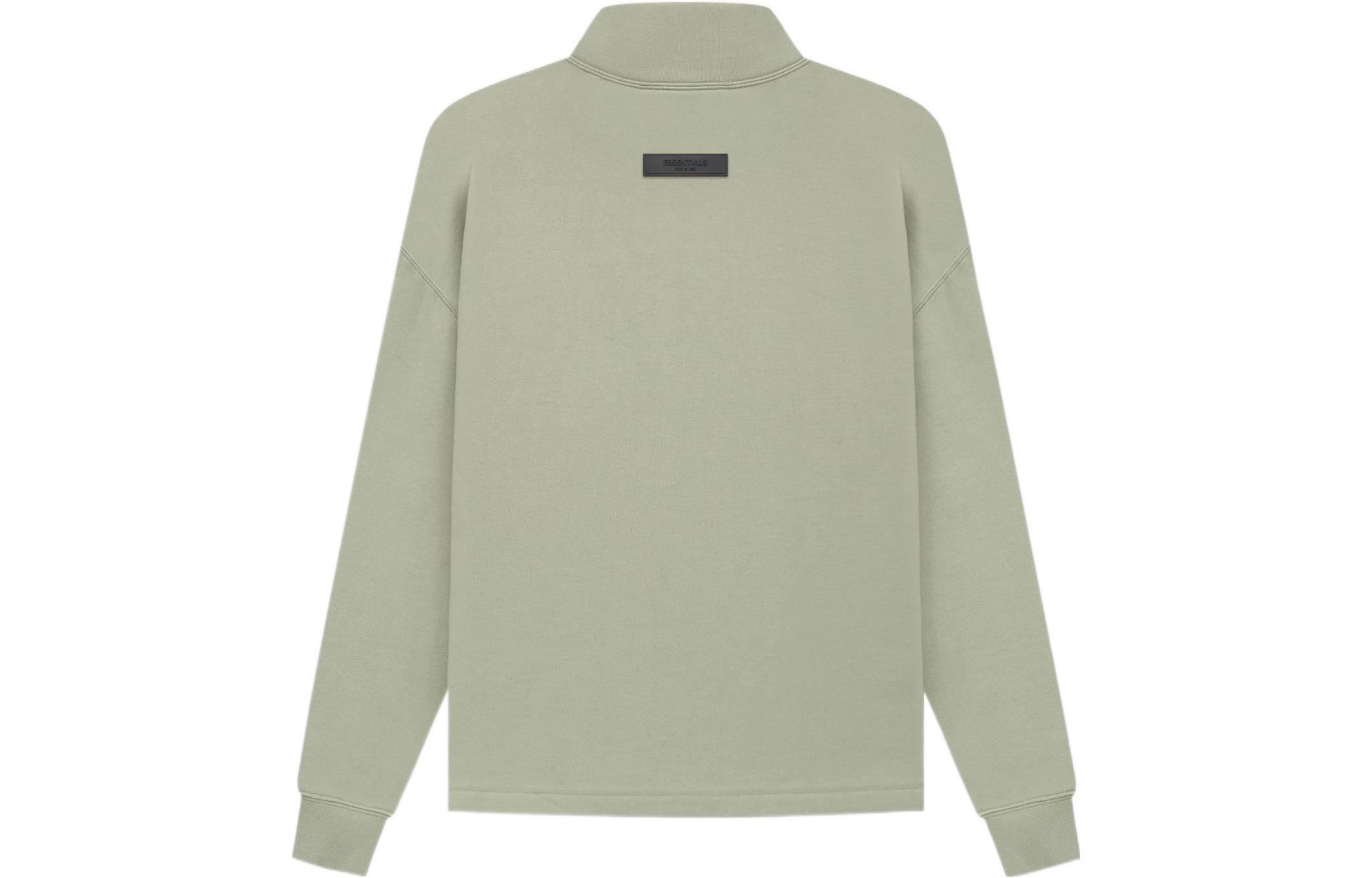 Расслабленный воротник-стойка Fear Of God Essentials, серо-зеленый — фото 3