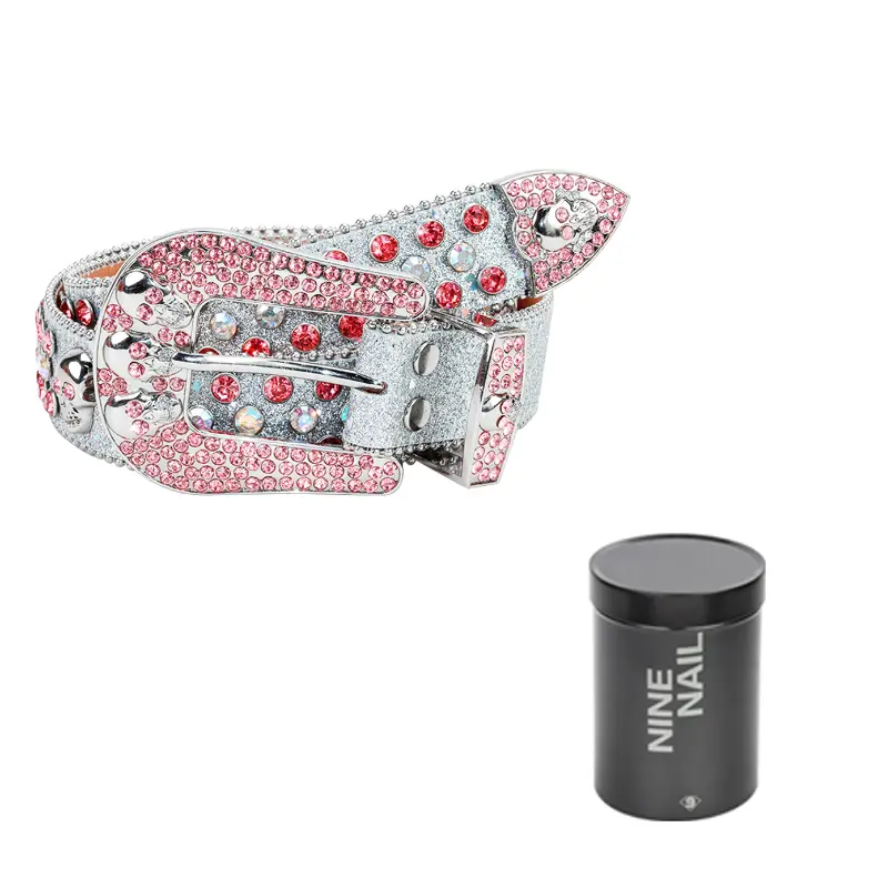 

NINE NAIL Микрофибровый пояс унисекс шириной 3,8 см, Girly Pink
