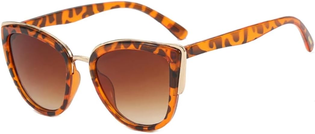 

Солнцезащитные очки с защитой UV400 | Градиентные линзы "кошачий глаз" | Для женщин и мужчин | Для занятий спортом на открытом воздухе и вождения DSVIGF, Leopard Brown