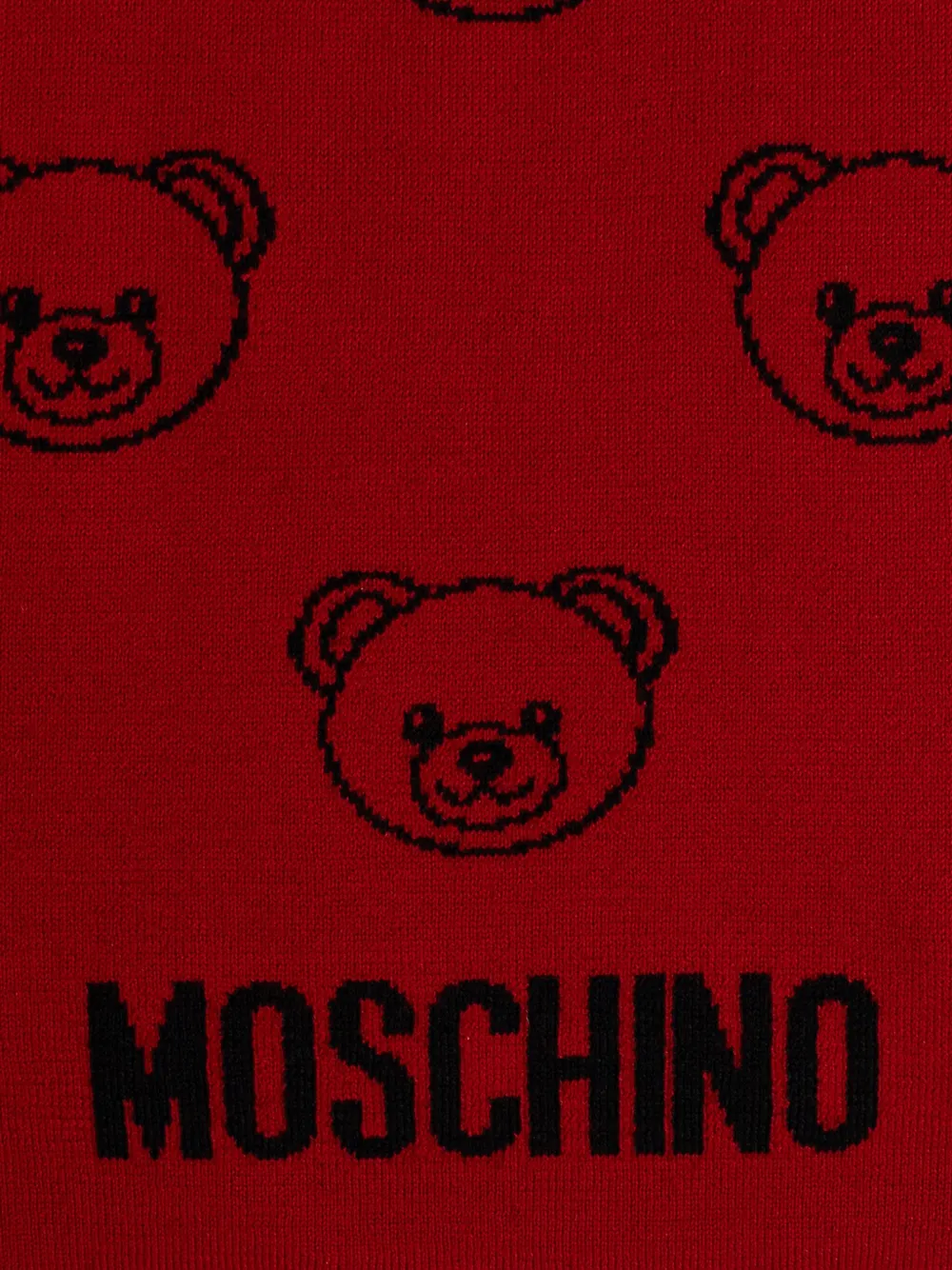 

Шарф с принтом Teddy Moschino