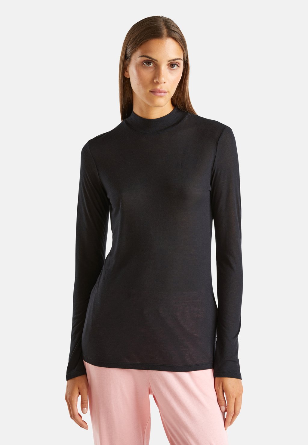 

Топ с длинными рукавами TURTLENECK United Colors of Benetton, черный