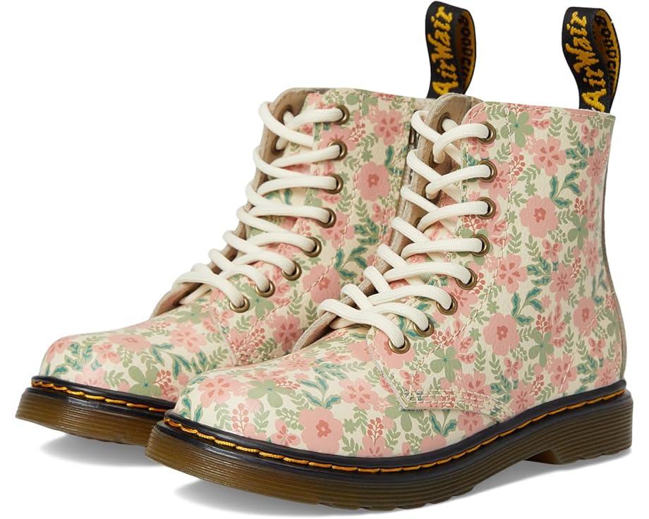 

Ботинки Dr. Martens Kid's Collection 1460 Pascal, цвет Cloud Cream Floral Print