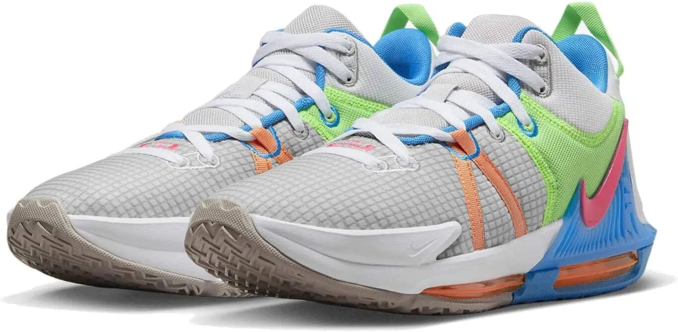 Мужские баскетбольные кроссовки Nike Lebron Witness 7, серый/розовый — фото 2