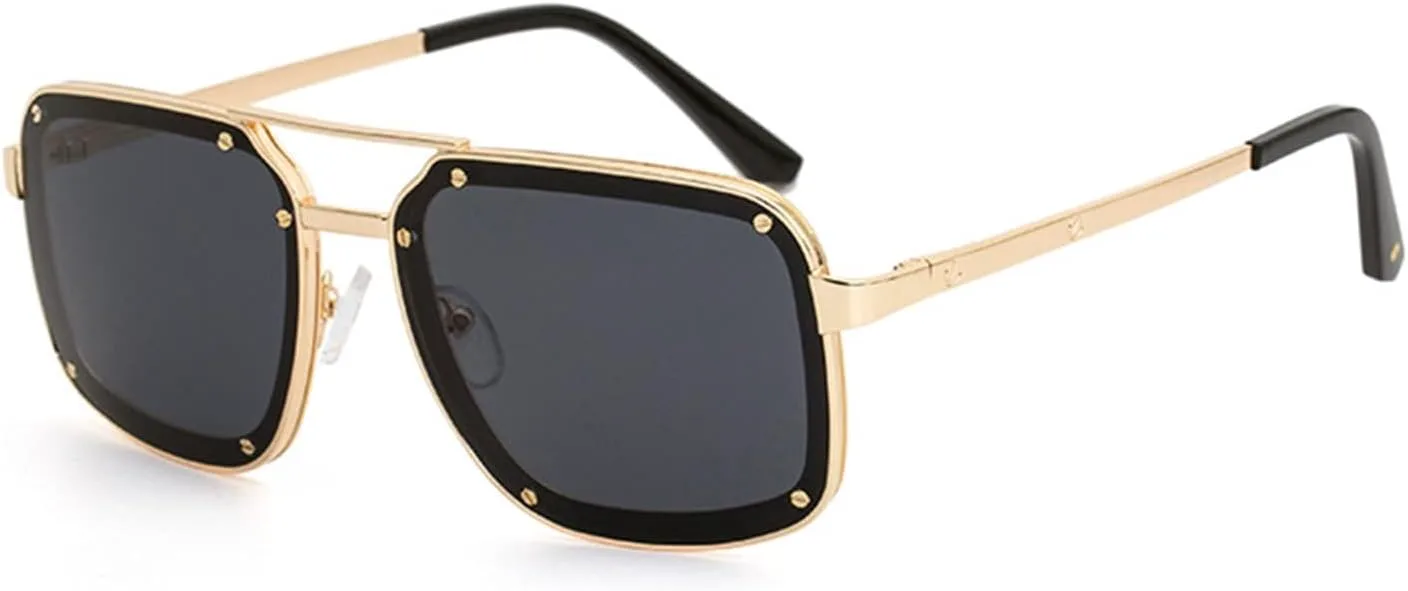 

Квадратные солнцезащитные очки в стиле ретро для мужчин и женщин, для отдыха на природе, пляжа и других мероприятий (Цвет: C, Размер: Средний) MTZJH, One Color