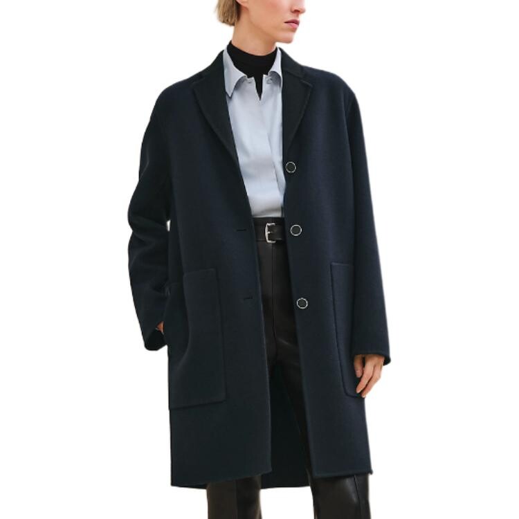 

Пальто женское черное/синее Hermes