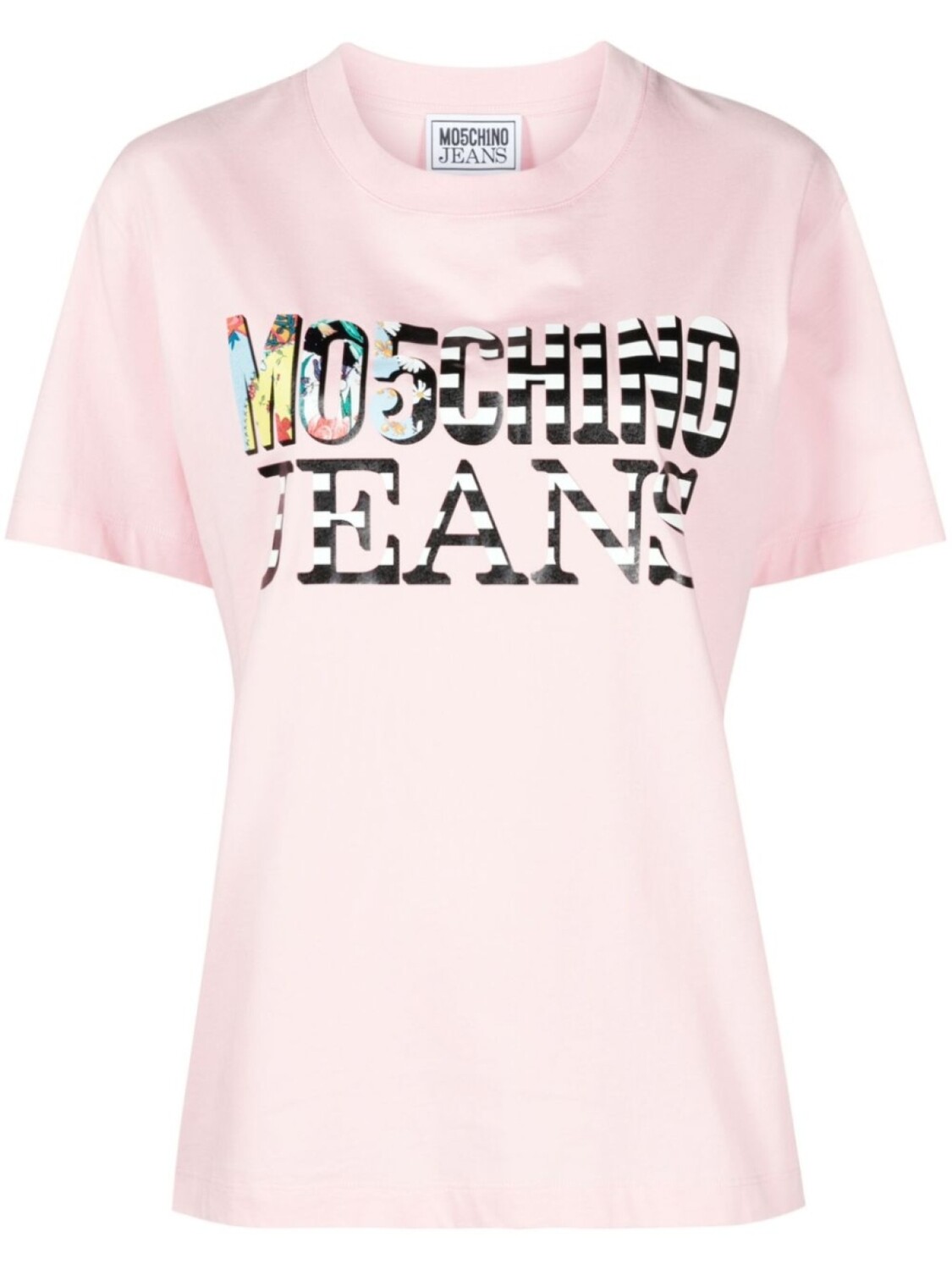 

MOSCHINO JEANS футболка с логотипом, розовый