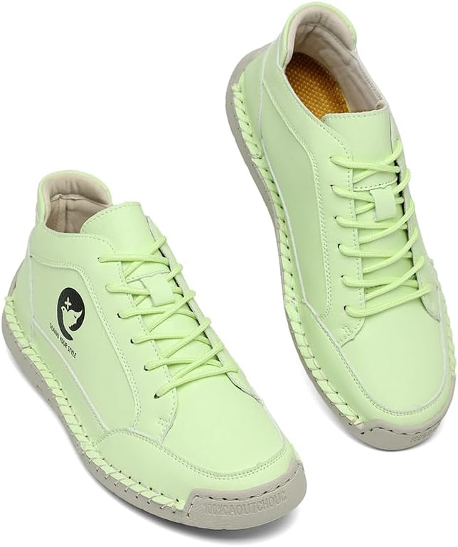 

Высокие кроссовки, удобная повседневная обувь синего, белого и мятного цветов, шнуровка с прошитой подошвой Generic