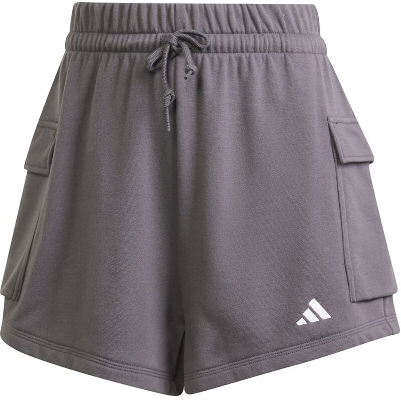 

Шорты базового размера с маленьким логотипом из французского трикотажа Adidas, мультиколор