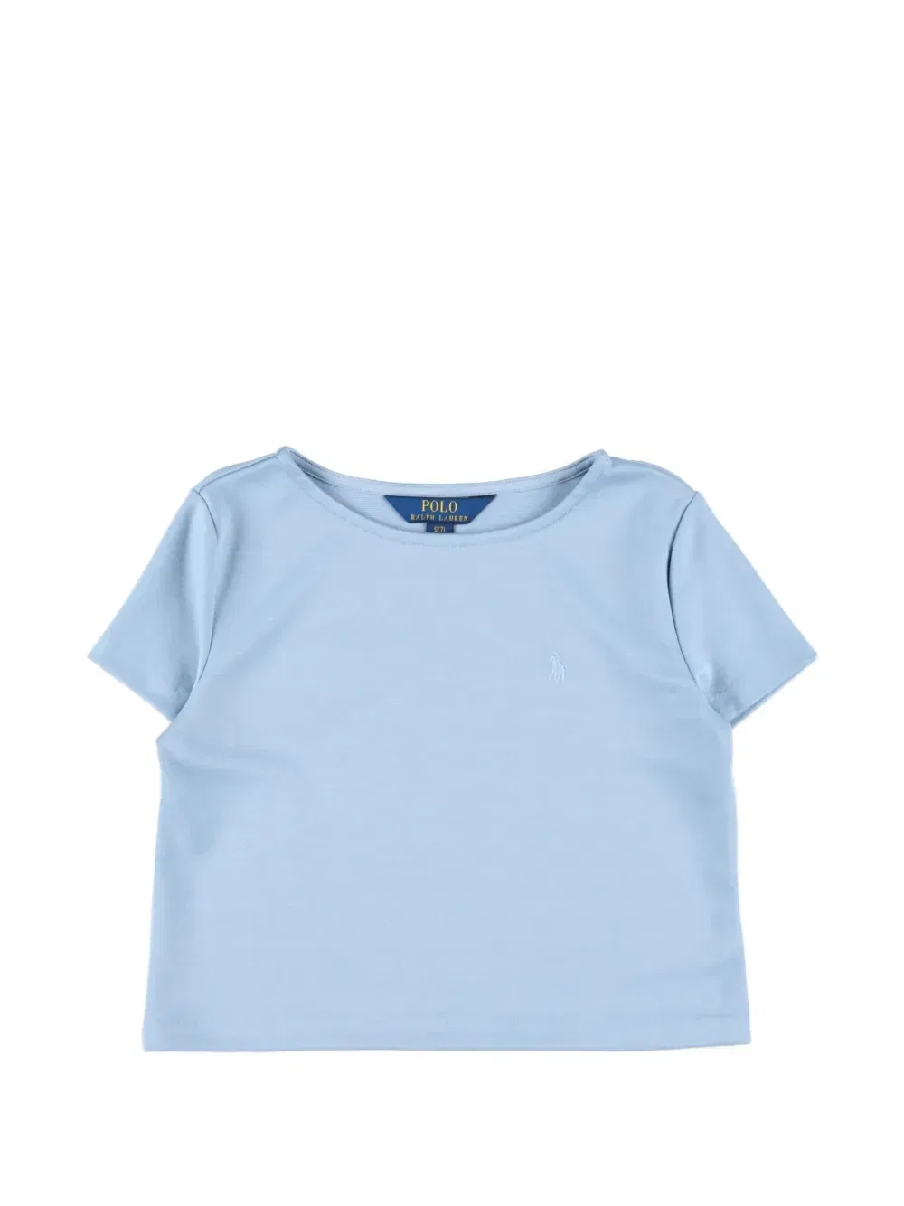 Плиссированный комплект из топа и юбки Polo Ralph Lauren Kids, синий — фото 2