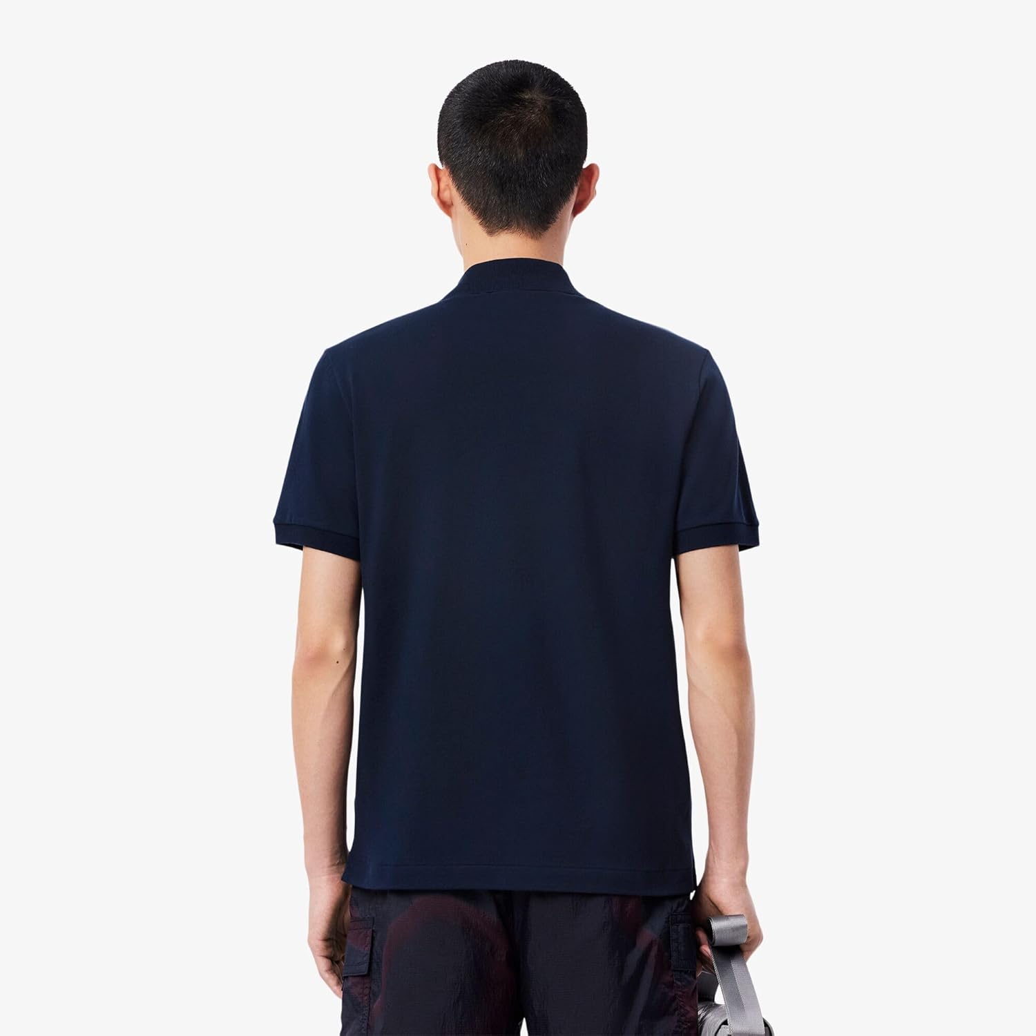 Мужская легкая повседневная футболка Lacoste, темно-синий — фото 3