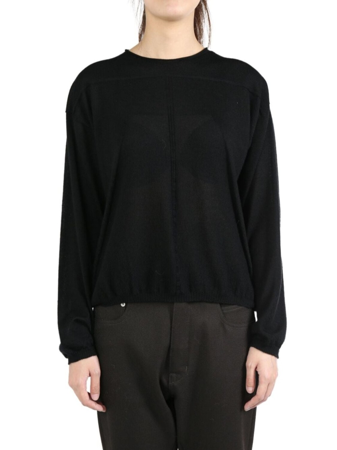 

Rick Owens джемпер с панелями, черный