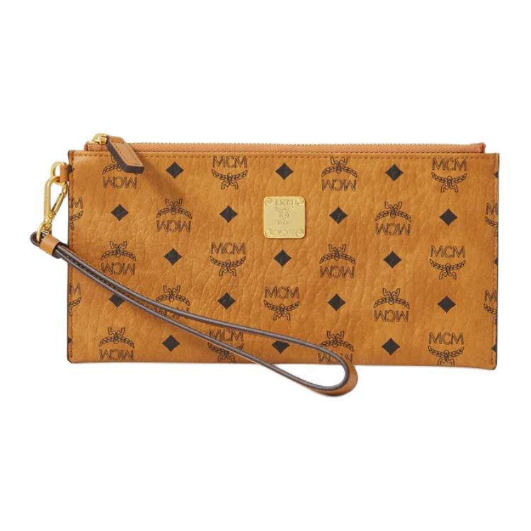 

Aren Coated Canvas с кожаным клатчем Large женский коричневый MCM, Set (Bag+Dust Bag)