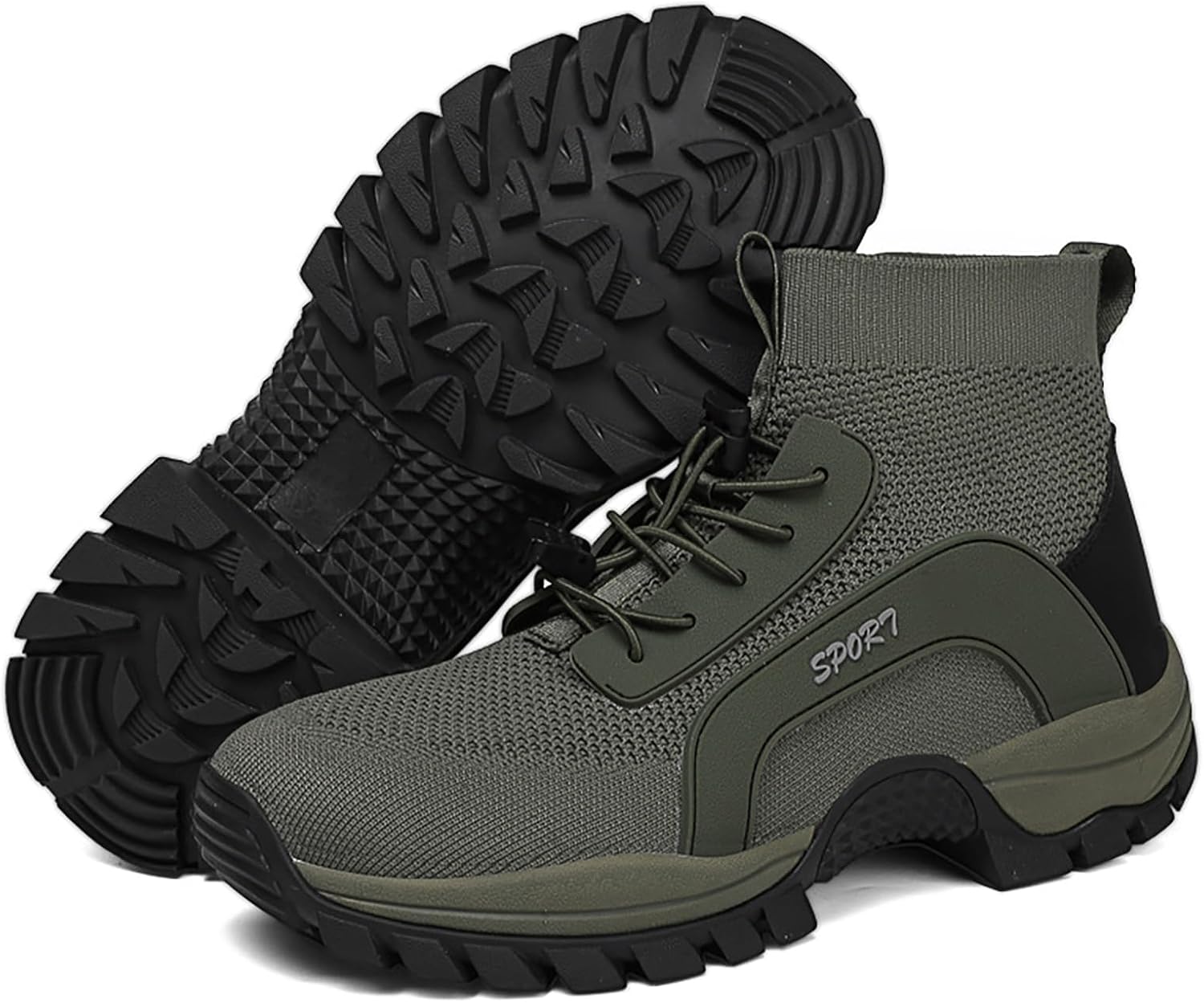 

Мужские минималистичные кроссовки для бега по тропам Hike Outdoor, босоножки, дышащие ботинки с сетчатой поверхностью для скалолазания Generic, зеленый