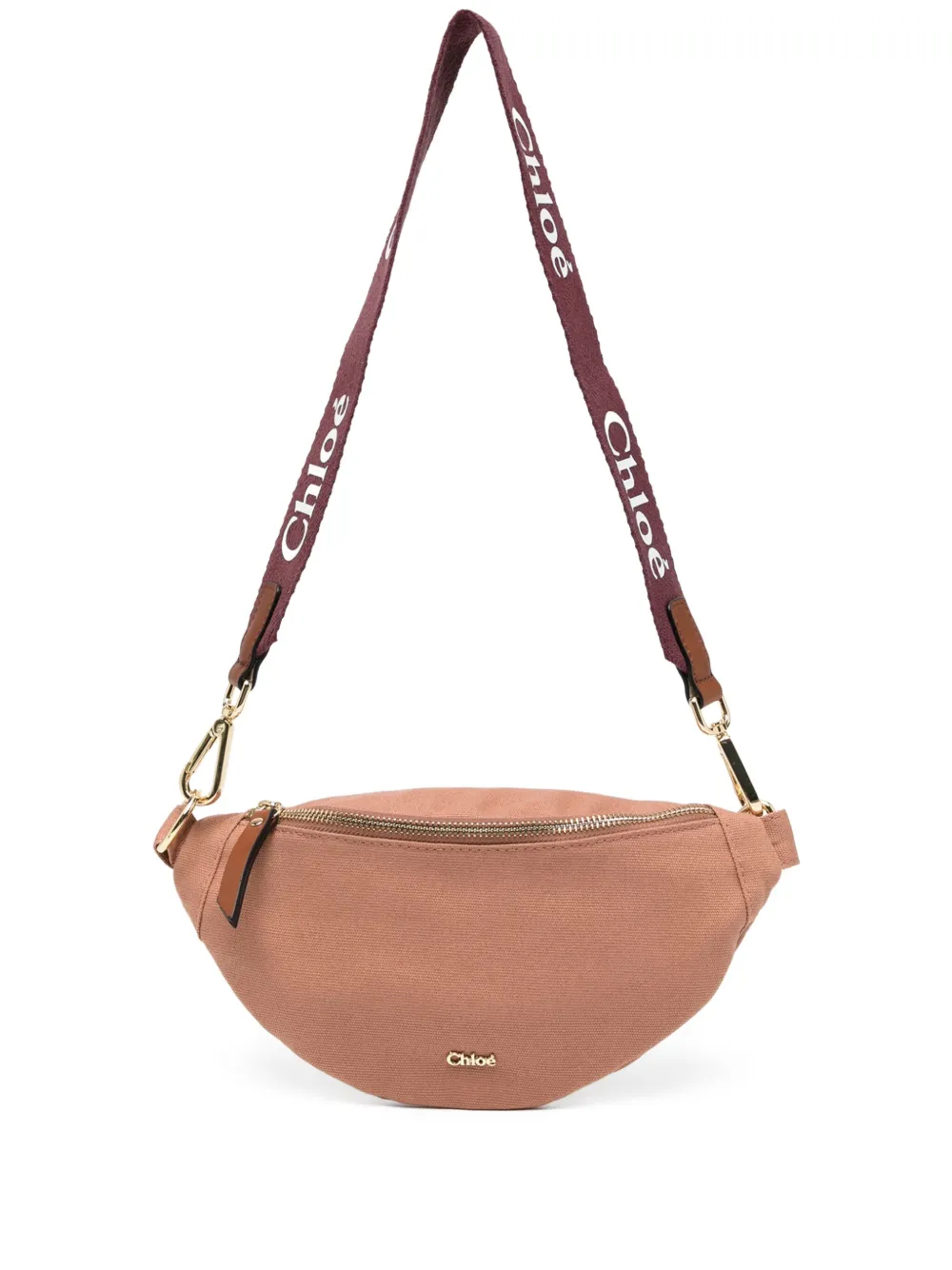 

Поясная сумка с логотипом Chloé Kids, коричневый