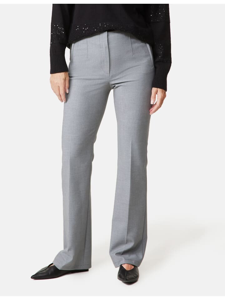 

Тканевые брюки Gerry Weber Freizeit lang, цвет silver grey melange