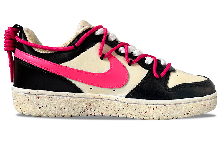 

Кроссовки Nike Court Borough Skateboarding Shoes Women's Low-top Pink/Black, розовый