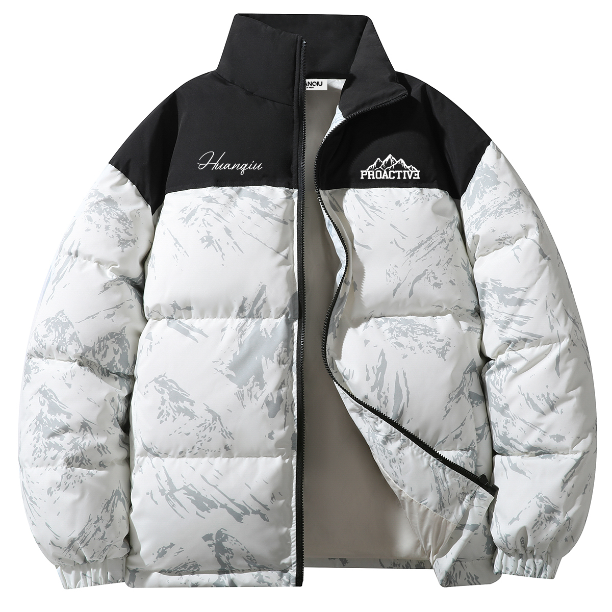 

Пуховик Unisex с воротником стойкой утепленный HUANQIU, белый