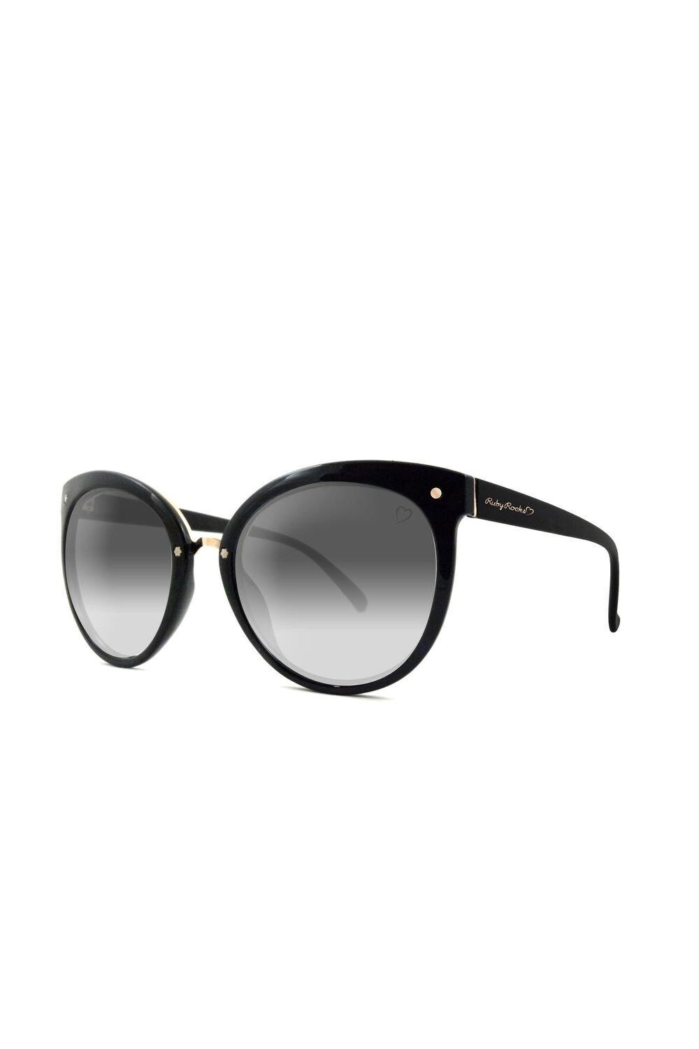 

Округлые солнцезащитные очки Ruby Rocks Cateye, черный