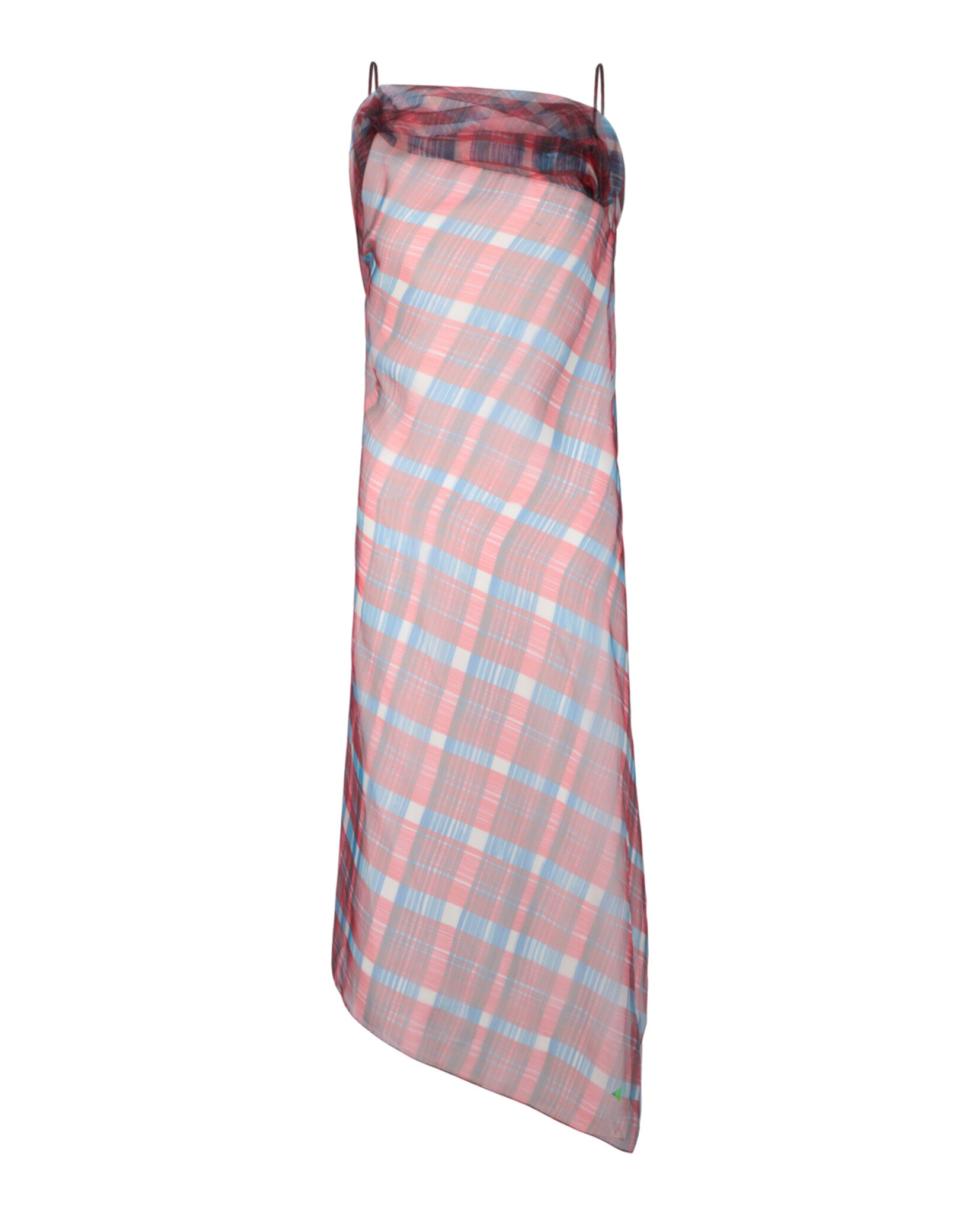 

Асимметричное платье в клетку Salvatore Ferragamo, мультиколор