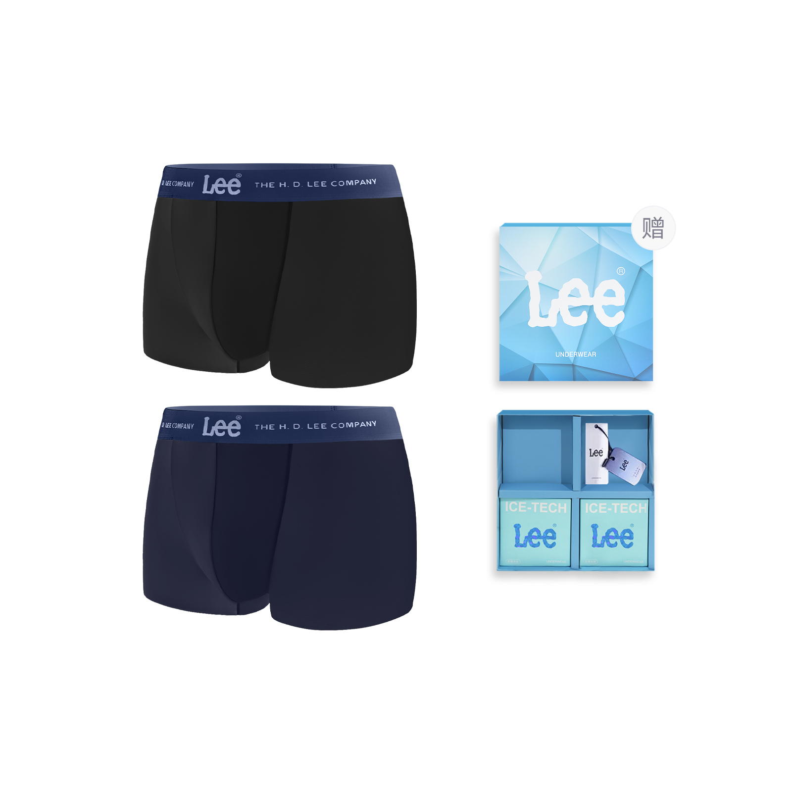 

Lee SS25 INDIGO летнее нижнее белье подарочный набор мужское 2 шт