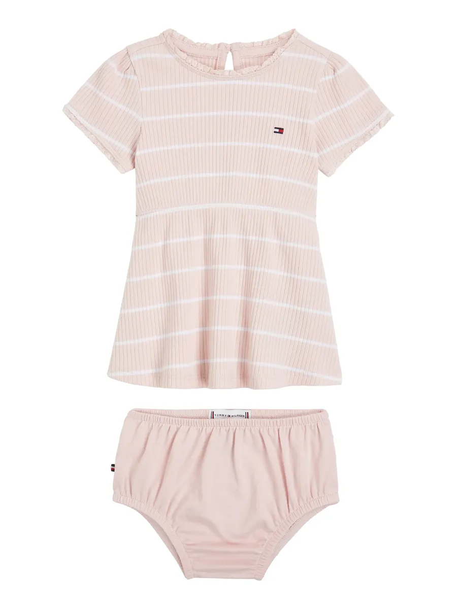 

Мини-платье Tommy Hilfiger "BABY STRIPED RIB DRESS S/S" (2 шт.), малыш до 2 лет, белый