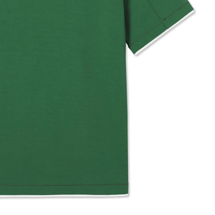 Футболка мужская с круглым вырезом, прямой крой LACOSTE, 132/Crocodile Green — фото 4