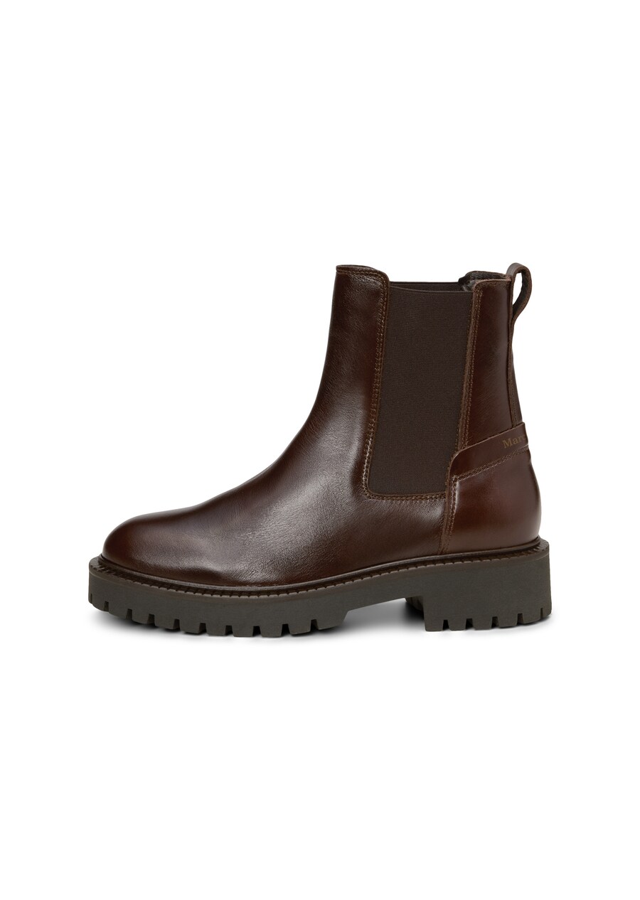 Ботинки челси Marc OPolo aus edlem Rindleder , Dark brown