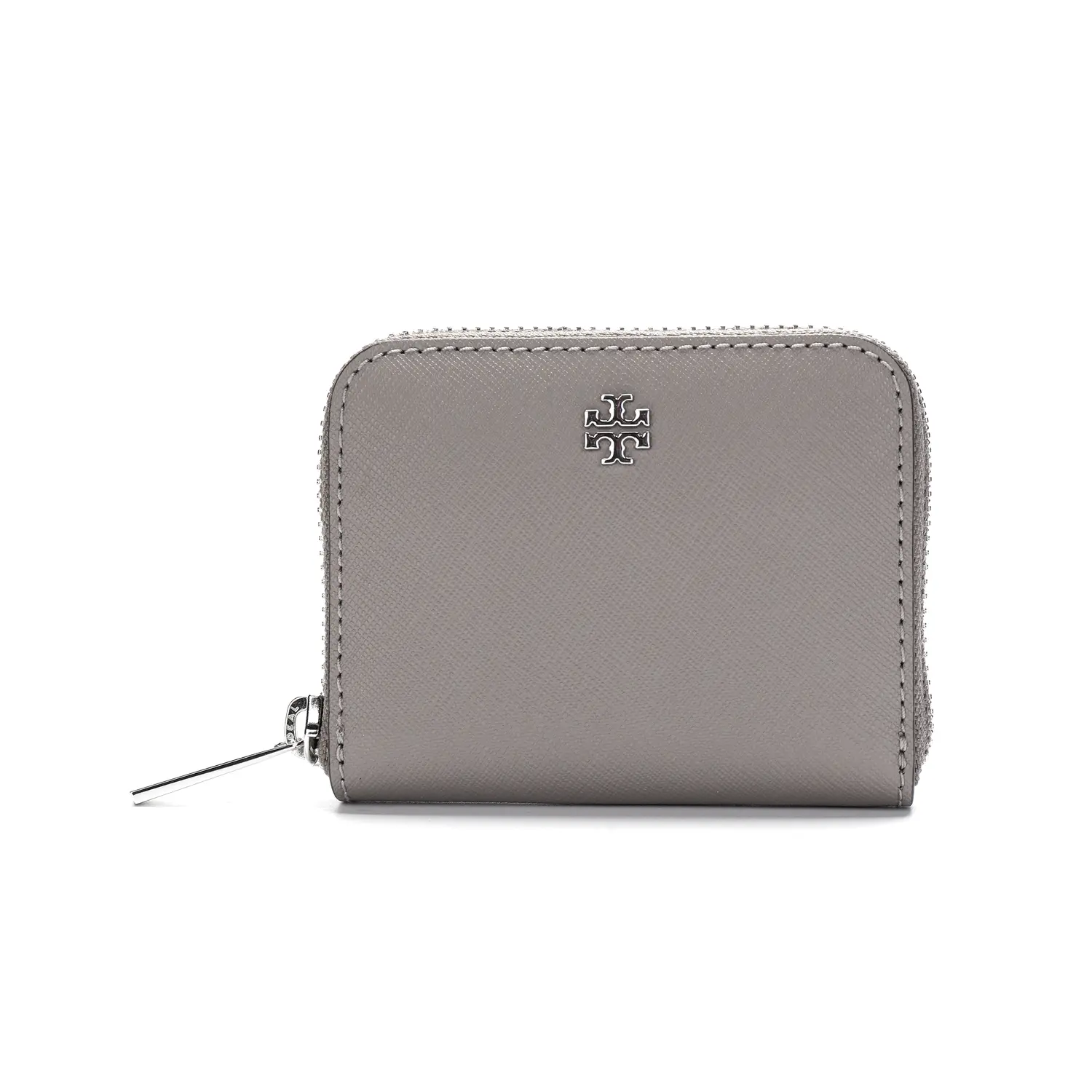 

Кошелёк для монет Emerson из кожи Saffiano женский серый TORY BURCH