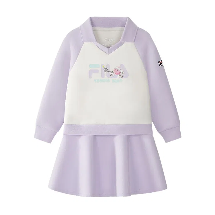Платье для детей 3-7 лет FILA KIDS, Cloud White-WT