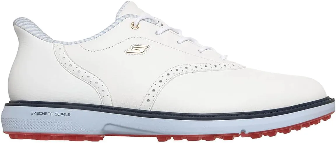 Мужские гольф-кроссовки Skechers Prestige с анатомической стелькой, белый/синий — фото 4
