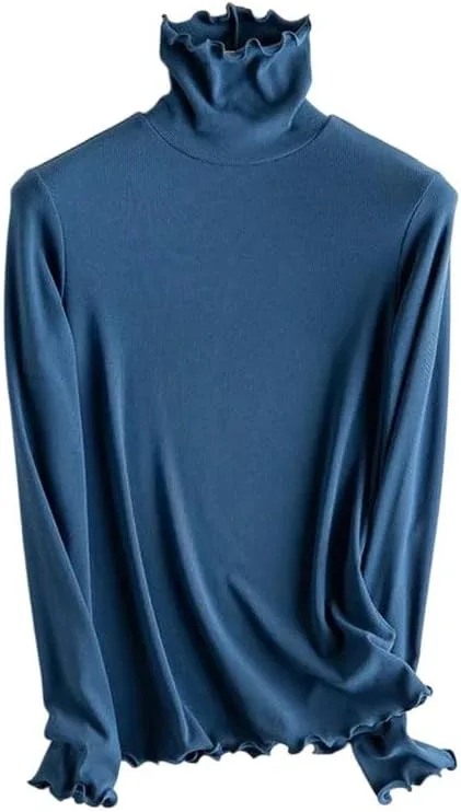 

Зимняя женская блузка из шелка и вискозы с длинным рукавом Rfmfkkg