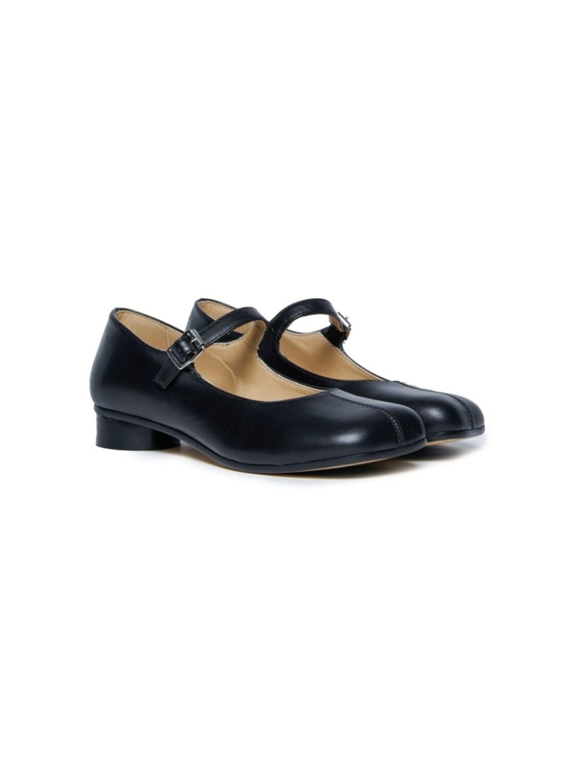 

Туфли Мэри Джейн с квадратным носком MM6 Maison Margiela Kids, черный