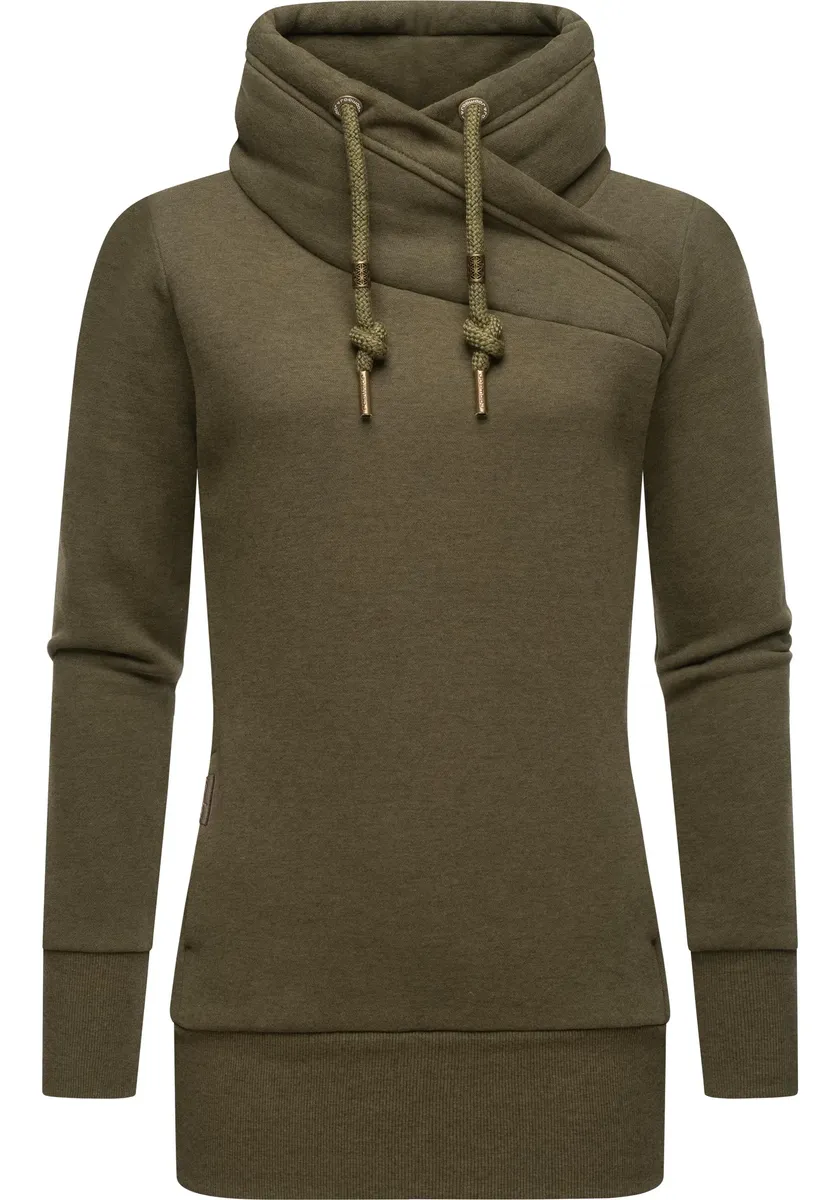 

Толстовка Ragwear "Neska", модный свитер с длинными рукавами и высоким воротником, зеленый