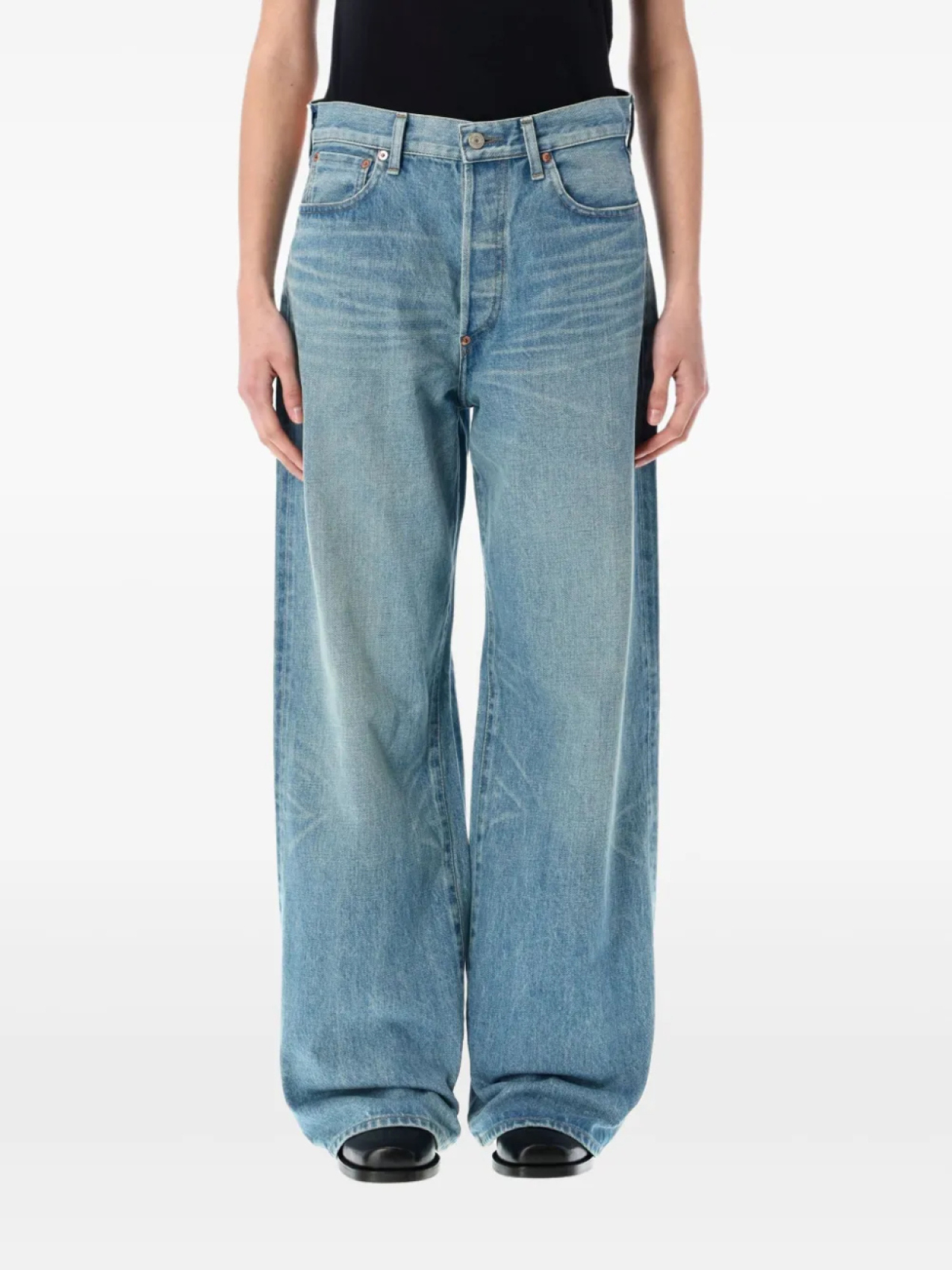

Джинсы из хлопка Junya Watanabe, синий