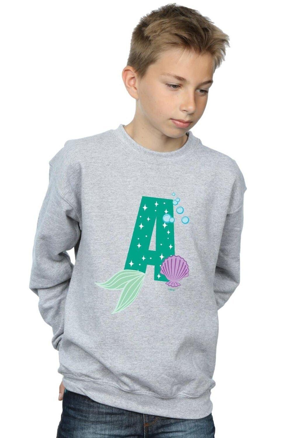 

Толстовка с алфавитом A Is For Ariel Disney, серый