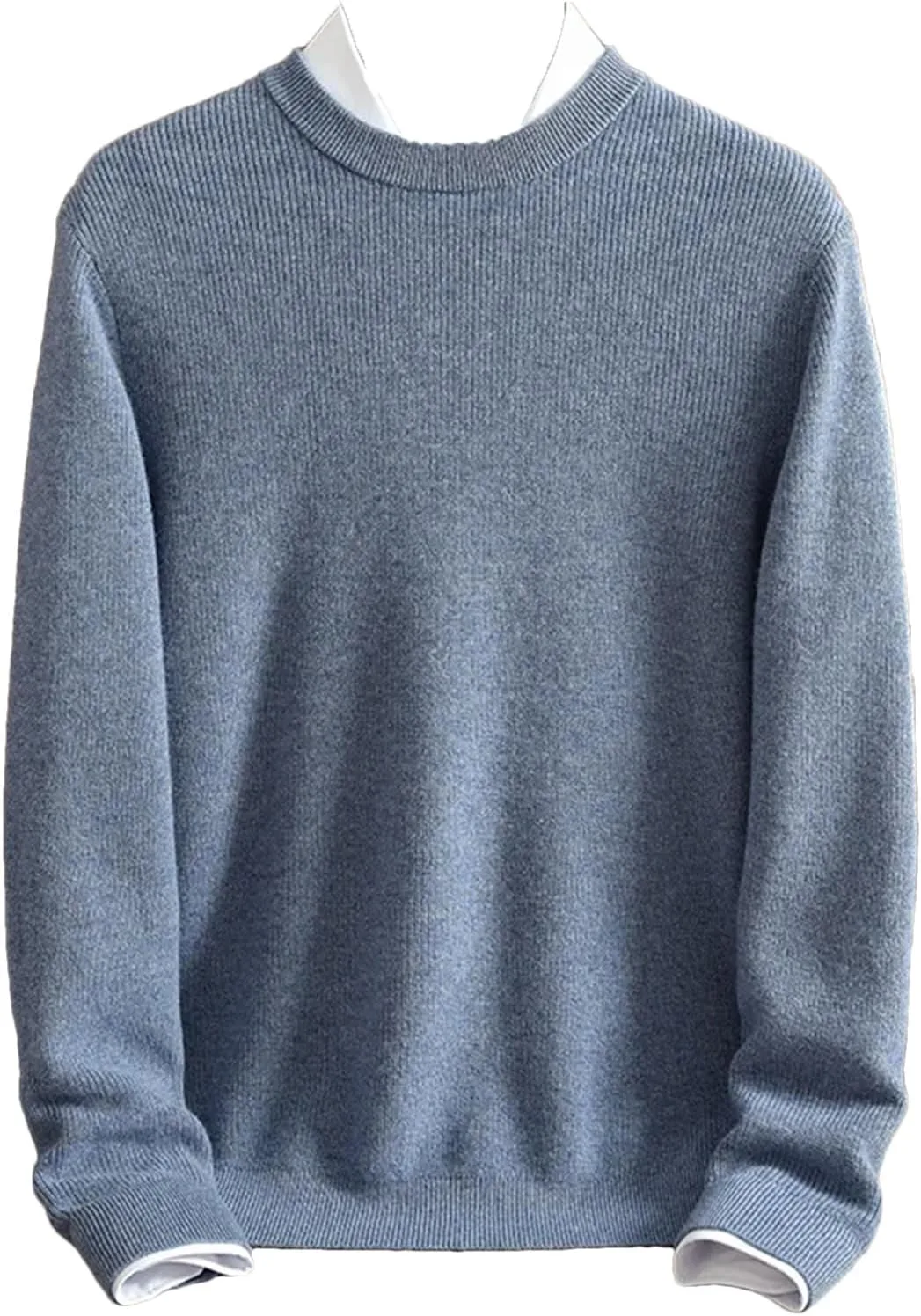 

Мужской свитер из кашемира Vogrtcc, теплый, с круглым вырезом