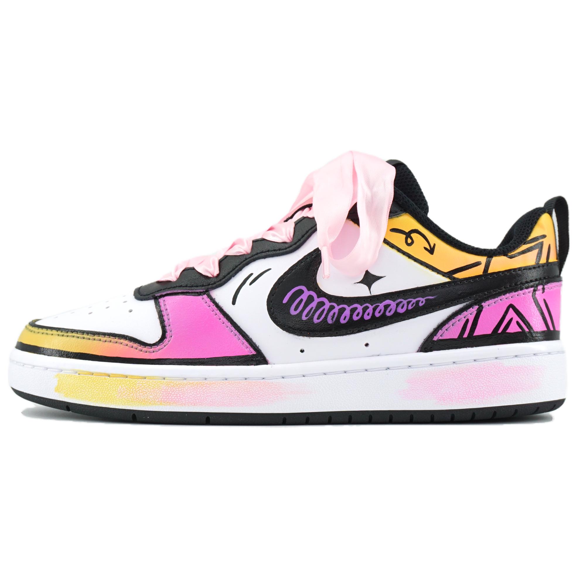 

Детские скейтерские кроссовки Court Borough для младших школьников Nike, белый