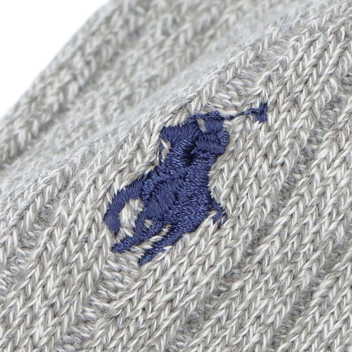 Новые низкие носки с вышивкой в одну точку. Polo Ralph Lauren, 94. Gray x Gray — фото 3