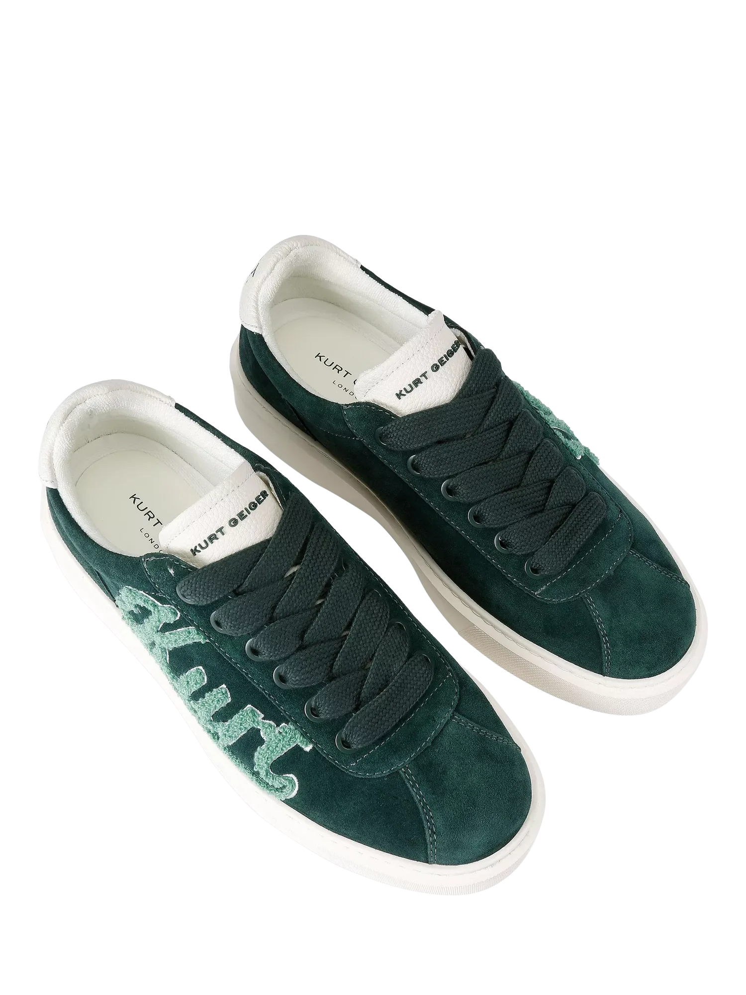 Замшевые кроссовки Albion Retro, зеленые Kurt Geiger London — фото 3