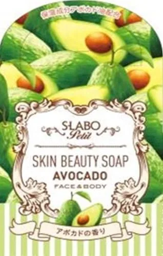 Мыло для лица и тела S-LABO Petite Skin Beauty Soap с маслом авокадо, 60 г