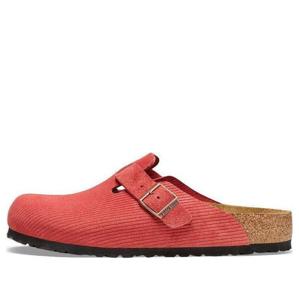 

Тапочки boston suede embossed narrow fit 'sienna red' Birkenstock, красный