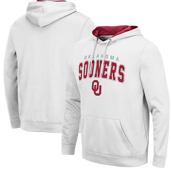 

Мужской белый оверсайз худи oklahoma sooners resistance Colosseum