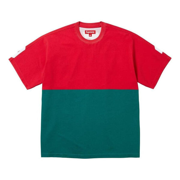 

Футболка fw23 week7 split t-shirt 'red' Supreme, красный